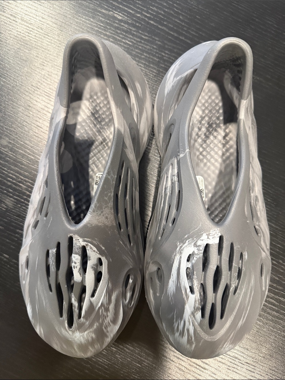 adidas Yeezy Slides Grey + White Foams